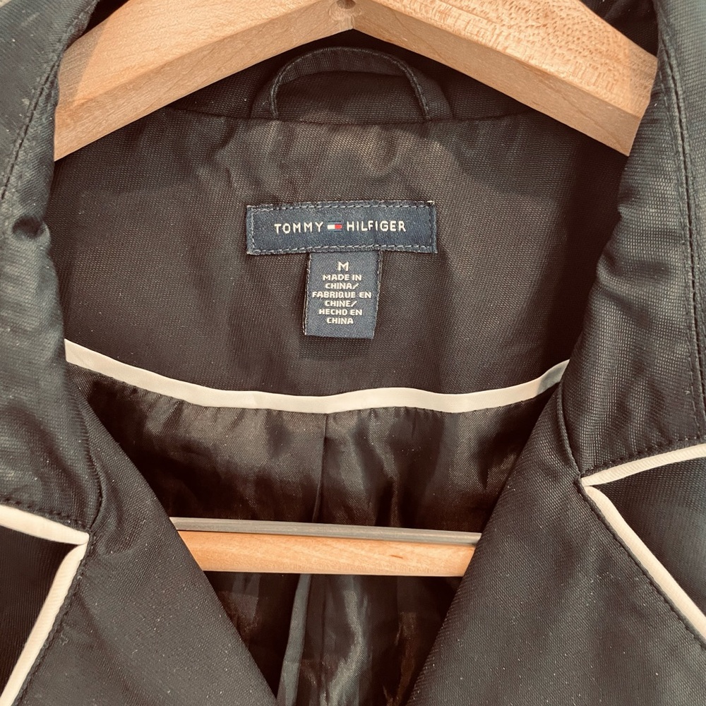 Tommy Hilfiger Black Trench Coat - Picture 3 of 8
